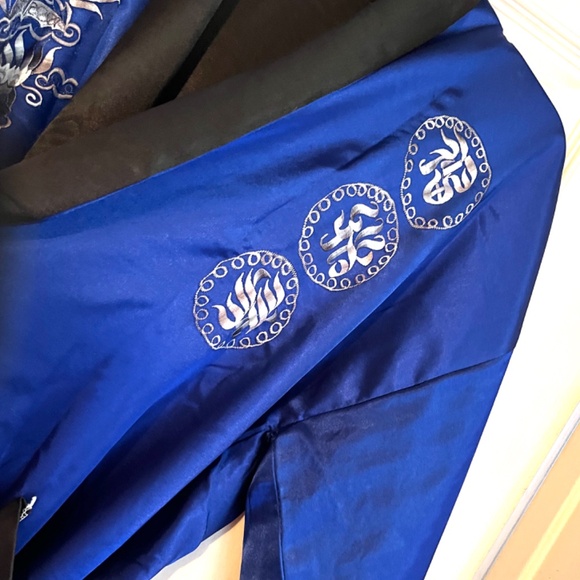 black and blue reversible kimono - Picture 7 of 11